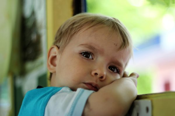 Close,Up,Portrait,Of,Dreamily,3,Years,Old,Boy,Looking